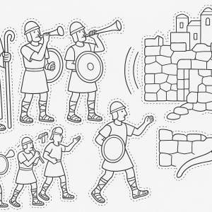 Wall of Jericho:  Color, Cut, Paste