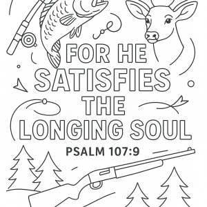 Scripture Coloring- Psalm 107:9