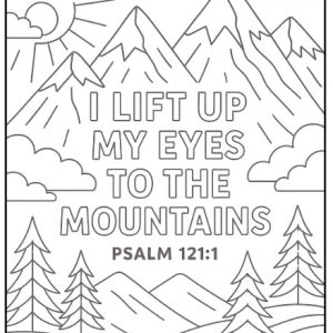 Scripture Coloring- Psalm 121:1