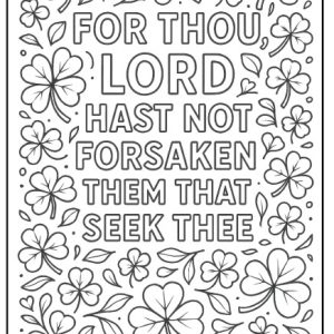 Scripture Coloring- Psalm 9:10