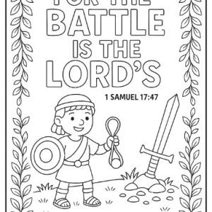 Scripture Coloring - 1Samuel 17:47