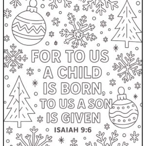 Scripture Coloring- Isaiah 9:6