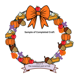 Falling Into Jesus' Love- Fall Wreath/Craft/Lesson & More