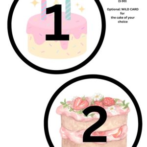 Silent Cake Auction/ Cake Walk Numbers