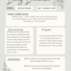 30 Day Prayer Guide/ Praying for my Spouse