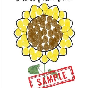 Sunflowers & Corn Fingerprint Art