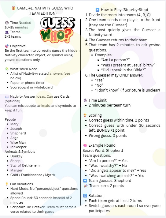 Christmas: Biblical Games for Adults - Image 2