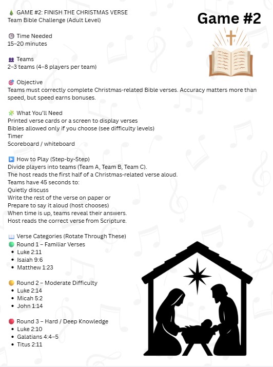 Christmas: Biblical Games for Adults - Image 3