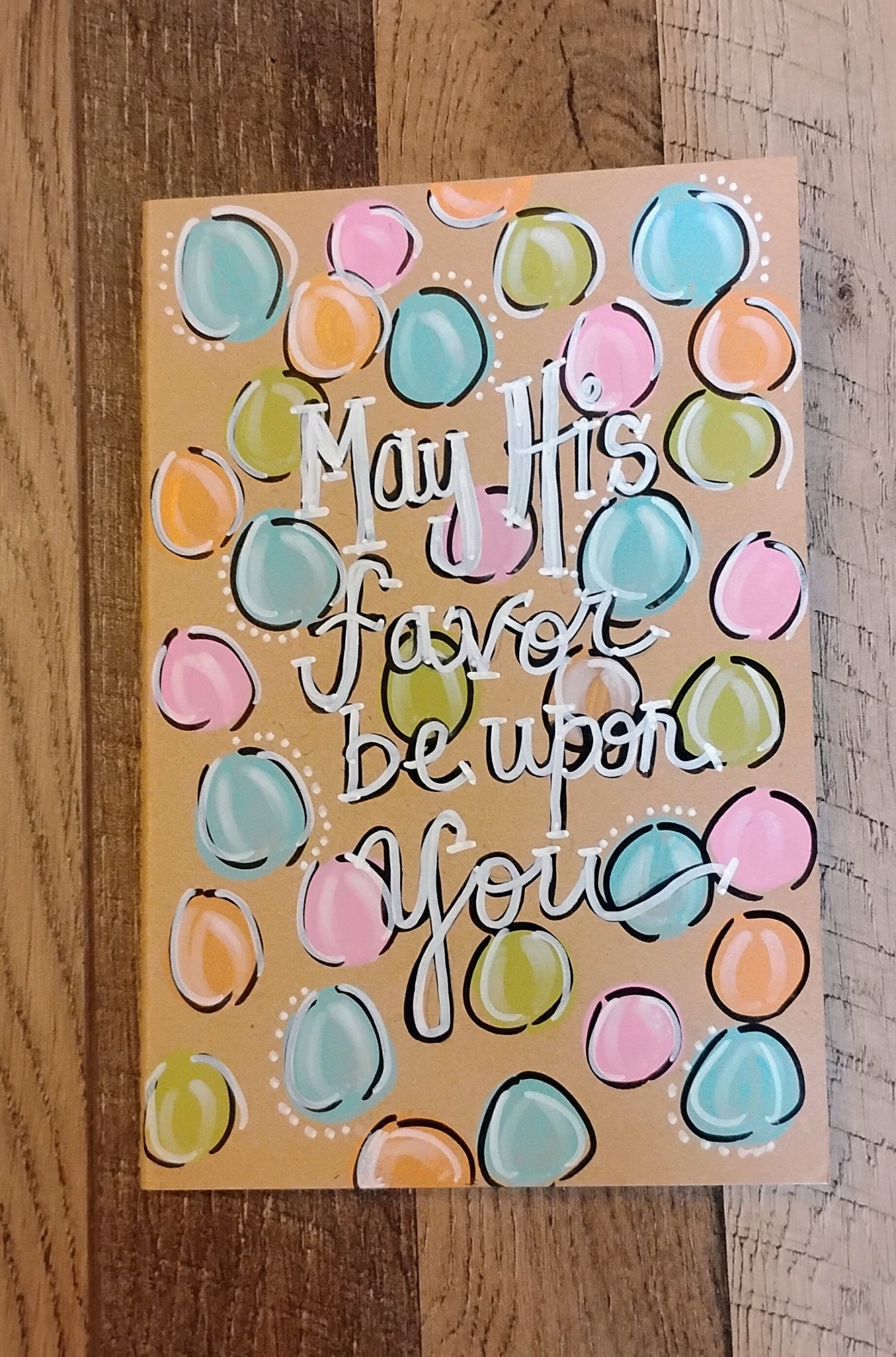 Hand painted Journal: May His Favor Be Upon You - Image 5